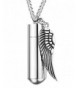 Udalyn Stainless Memorial Necklace Cylinder