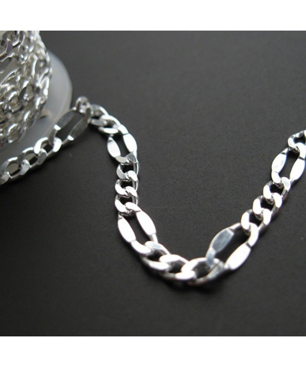 Sterling Silver Chain Fancy Figaro