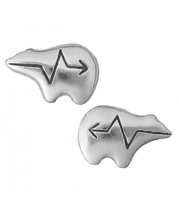 Corinna Maria Sterling Heartline Earrings Stainless