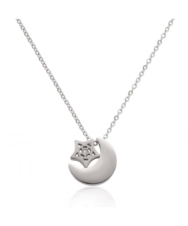 WDSHOW Pendant Necklace Stainless Steel