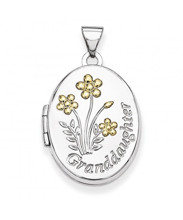 Sterling Silver Gold plate Granddaughter Locket