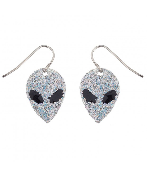Lux Accessories Glitter dangle earrings