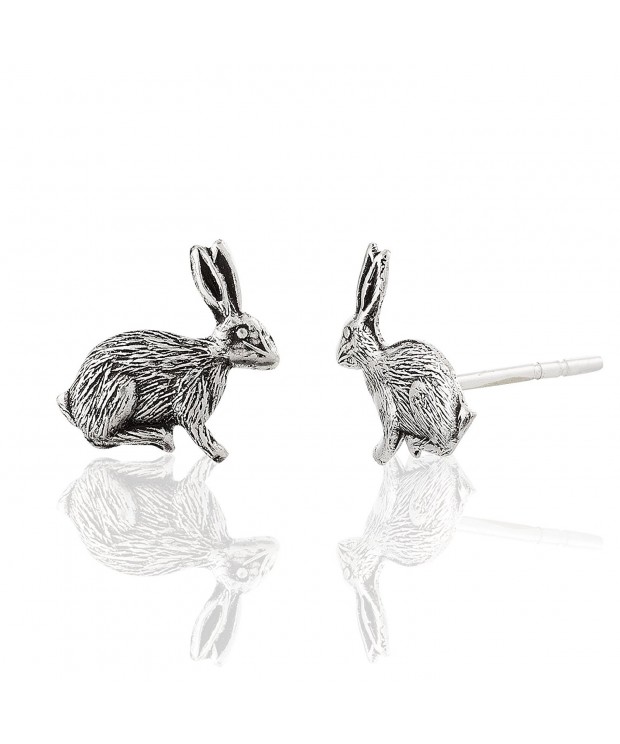 Childrens Sterling Silver Rabbit Earrings