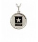 United Military Diamond Pendant Necklace