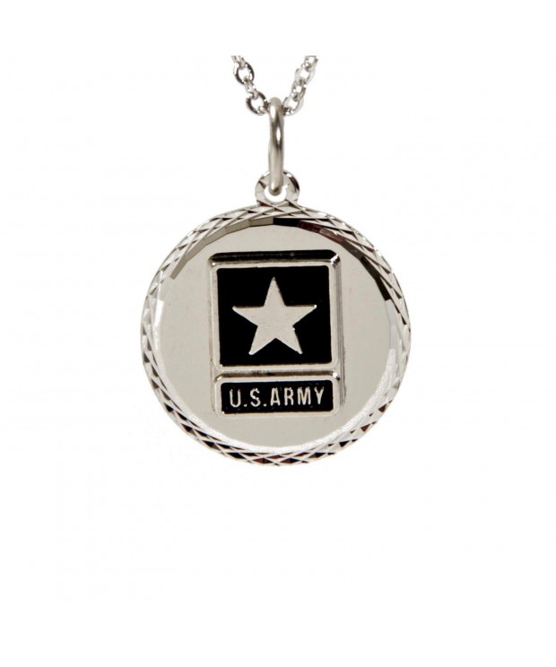 United Military Diamond Pendant Necklace
