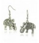 Womens Elephant Earrings Vintage Thailand