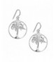 Tisoro Sterling Silver Palm Earrings