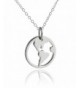 Sterling Silver World Pendant Necklace