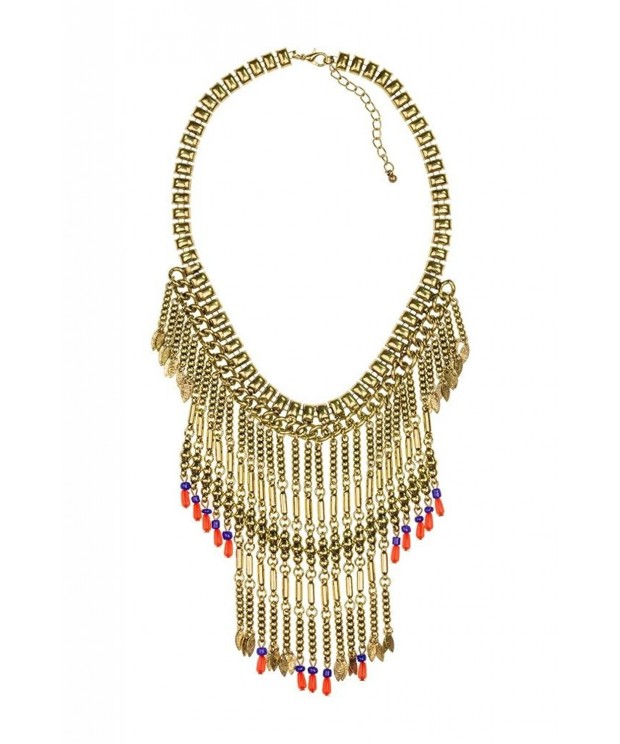 Lux Accessories N180353 3 N465 Fringe Necklace