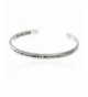 PammyJ Silvertone Morse Inspirational Bracelet