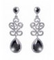 EVER FAITH Teardrop Earrings Flawless