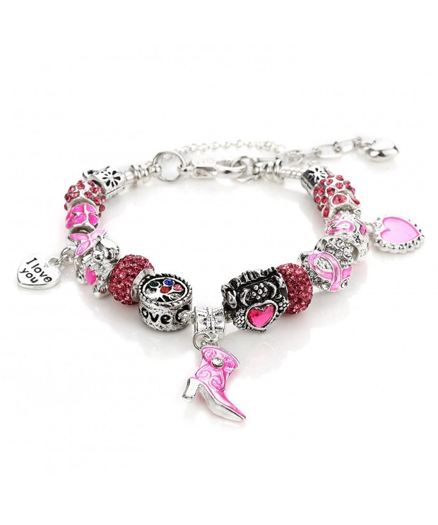 Novadab Ribbon Breast Awareness Bracelet