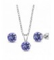 Tanzanite Mystic Sterling Pendant Earrings