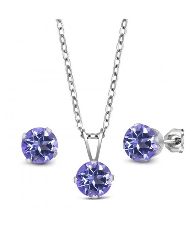 Tanzanite Mystic Sterling Pendant Earrings