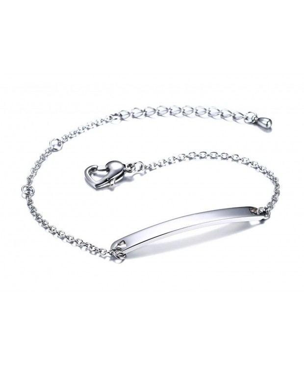 Free Engraving Personalized Stainless Steel Bracelets