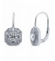 BERRICLE Sterling Zirconia Leverback Earrings