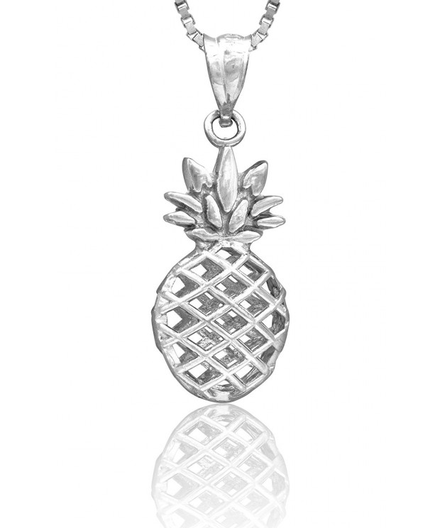 Sterling Silver Pineapple Necklace Pendant