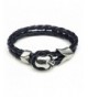 DATORA Leather Bracelet Chrome Closure