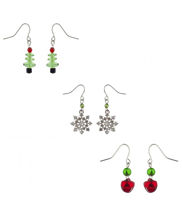 Lux Accessories Silvertone Christmas Holiday