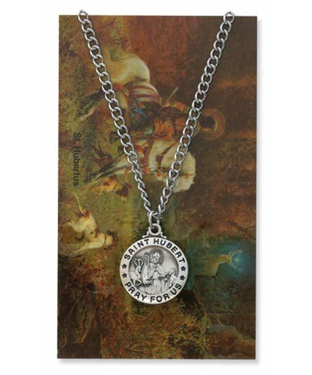 Hubert 4 inch Pewter Pendant Necklace