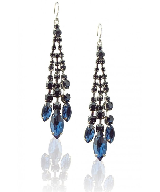 Zoe Ella Rhinestone Chandelier Earrings