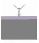 Sterling Silver Purple Pendant Necklace