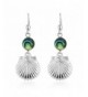 Sterling Silver Abalone Dangle Earrings