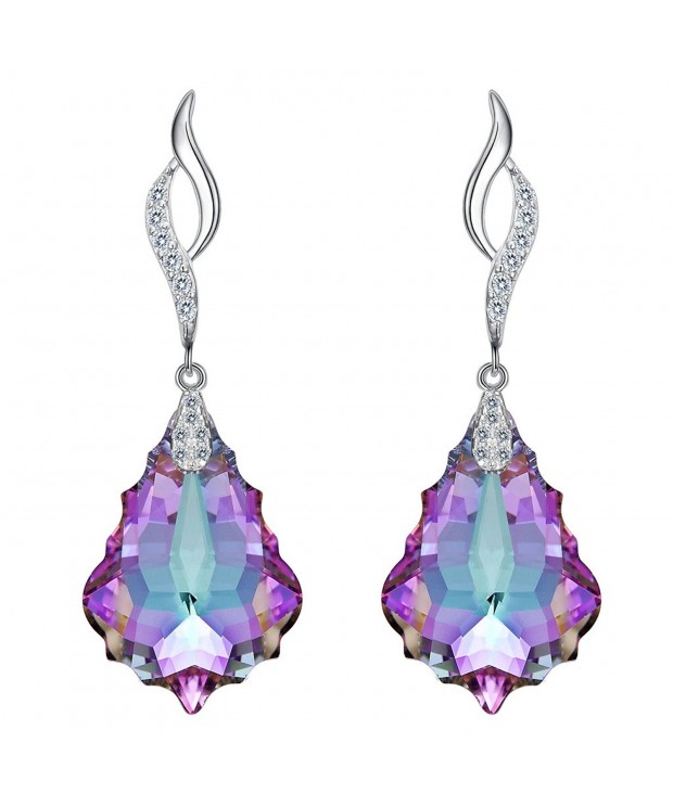 EleQueen Sterling Earrings Swarovski Crystals