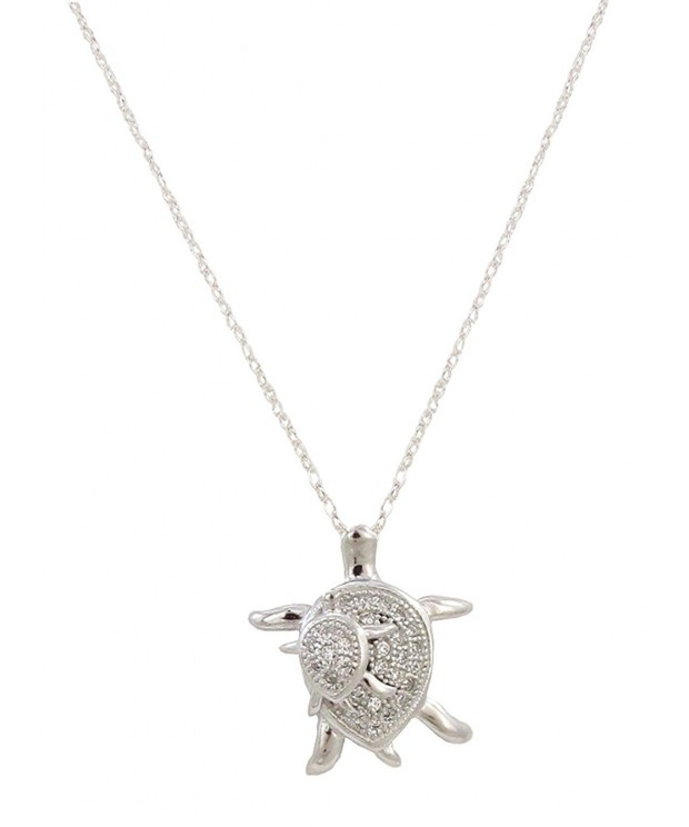 Turtles Sterling Silver Pendant Necklace