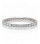 Sterling Silver Zirconia Round cut Bracelet