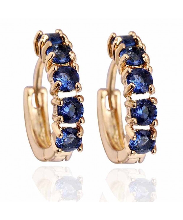 YAZILIND Charming Plated Zirconia Earrings