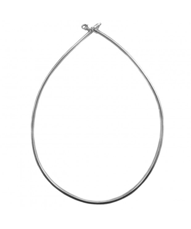 Sterling Silver Weighted Flexible Necklace