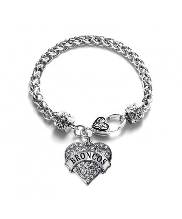 Broncos Bracelet Silver Lobster Crystal