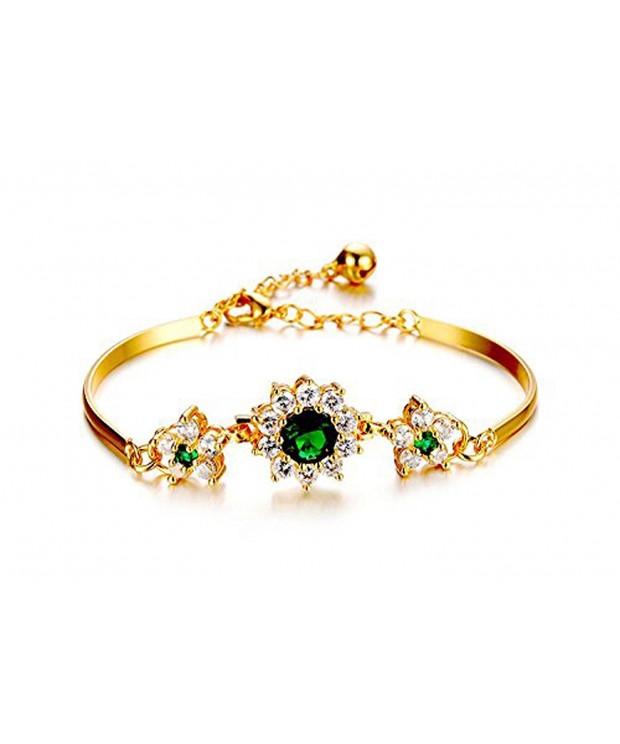 CS DB 18K Gold Bracelet Emerald