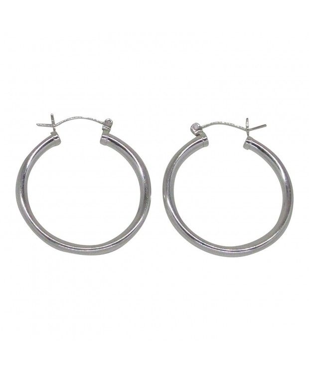 Sterling Silver Thick Earrings Click Down