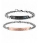 Couples Bracelets Engraved Adjustable Stainless