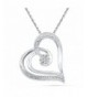 Sterling Silver White Diamond Pendant