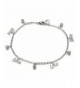 Stainless Anklet Bracelet Dangling Letters