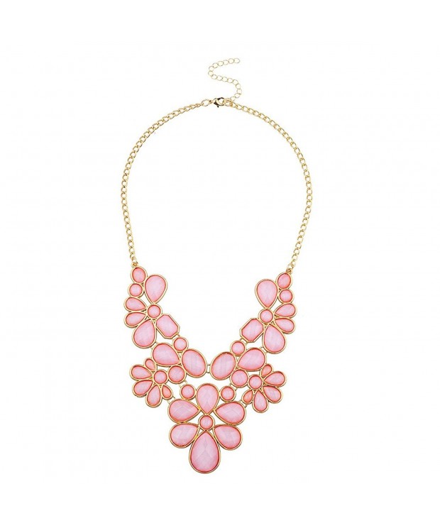 Lux Accessories Floral Statement necklace