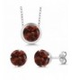 Sterling Silver Round Pendant Earrings