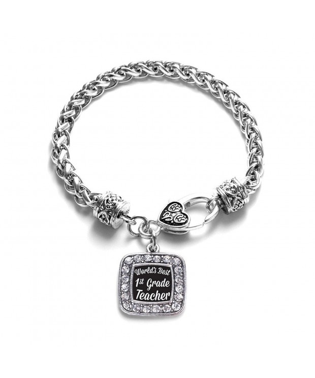 Teacher Classic Silver Crystal Bracelet