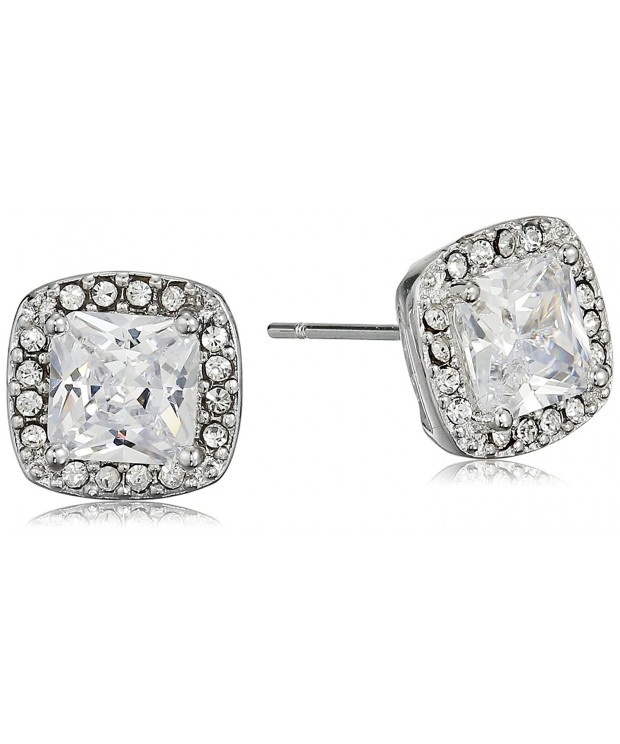 Cara Square Center Surround Earrings