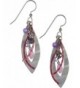 Silver Forest Layered Earrings purple