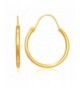 Jewelstop Yellow Gold Wire Earrings