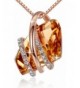 Presented Leafael Swarovski Crystals Necklace