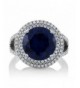 Sterling Simulated Sapphire Gemstone Available