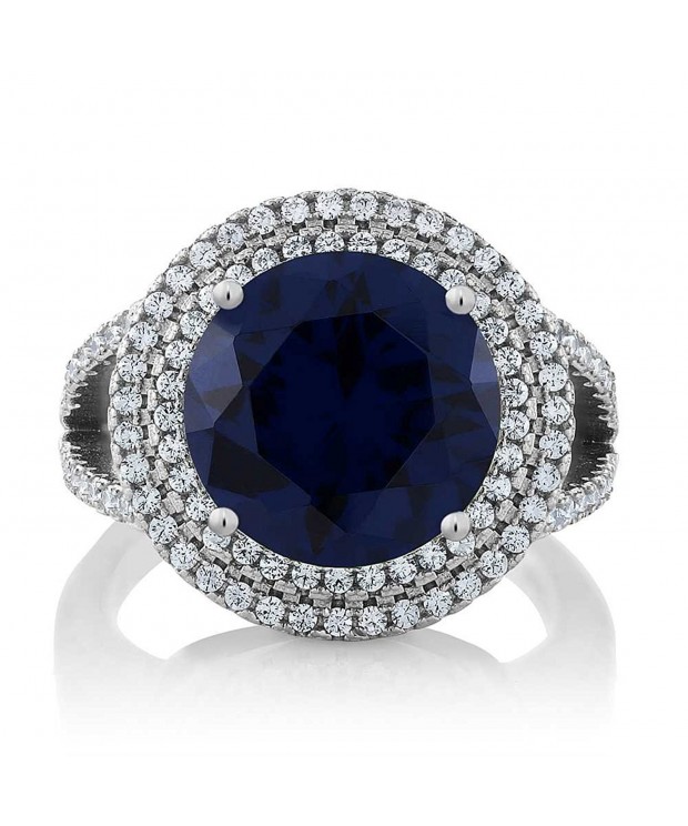 Sterling Simulated Sapphire Gemstone Available