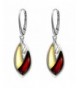 Cherry Sterling Silver Leverback Earrings