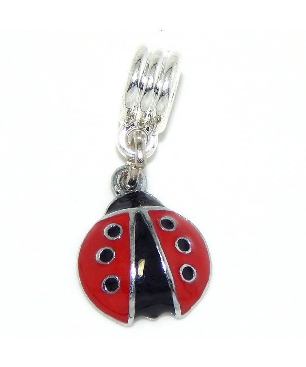 Jewelry Monster Dangling Ladybug Bracelet