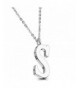BodyJ4You Necklace Initial Alphabet Stainless
